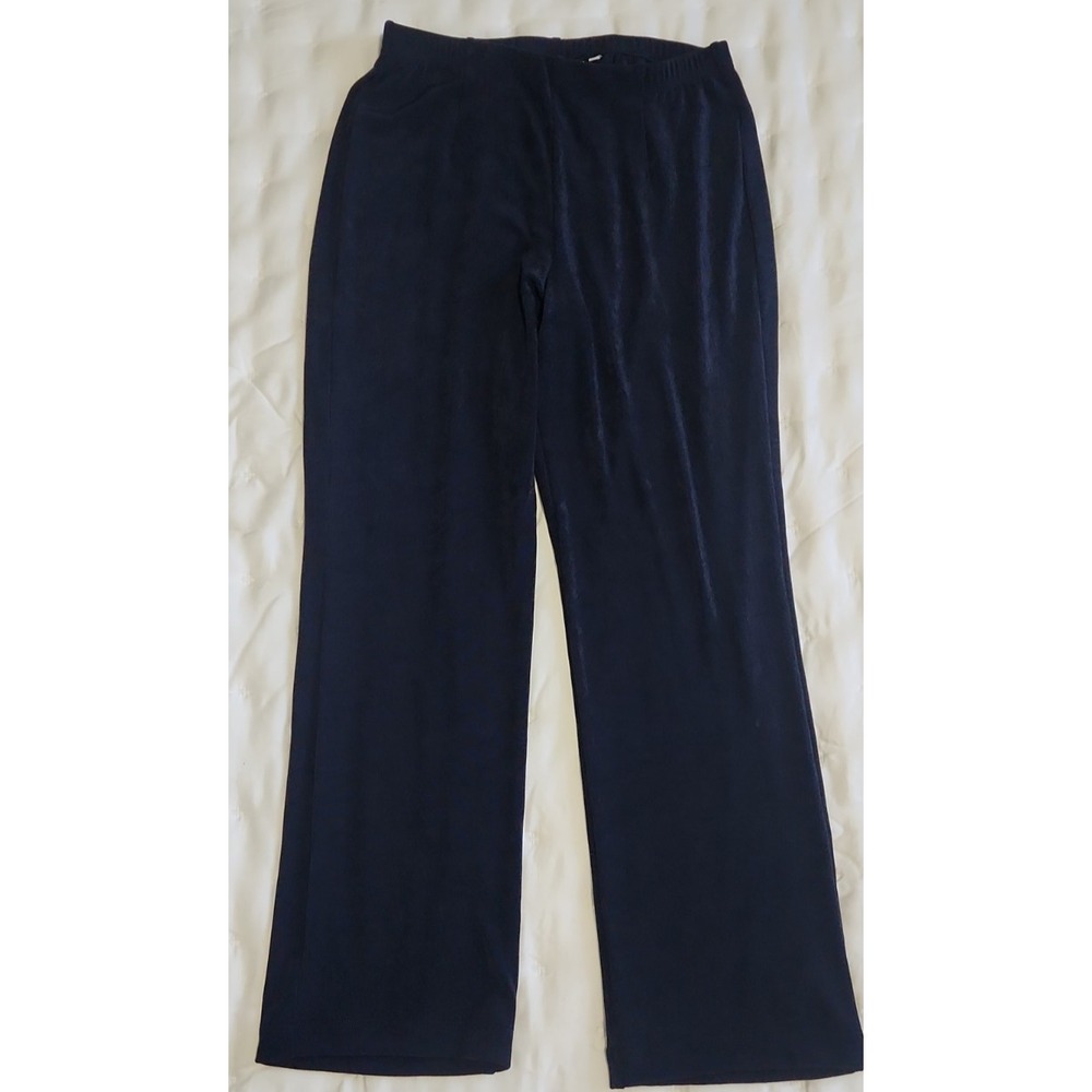 NWT Chico's Travelers India Ink No Tummy Pants Size 1P Petite Medium MP Blue